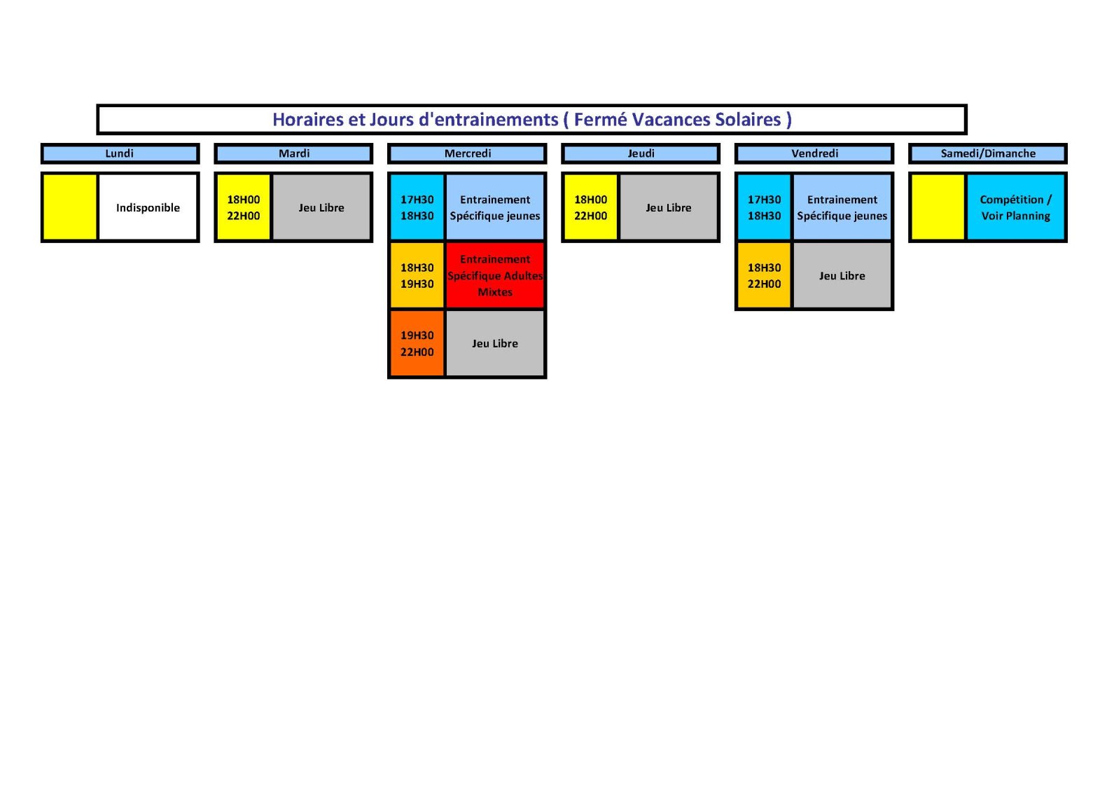 Horaires-Club